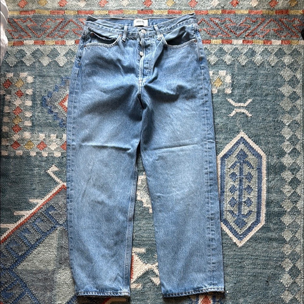 Agolde Women's Blue Ankle & Cropped Jeans